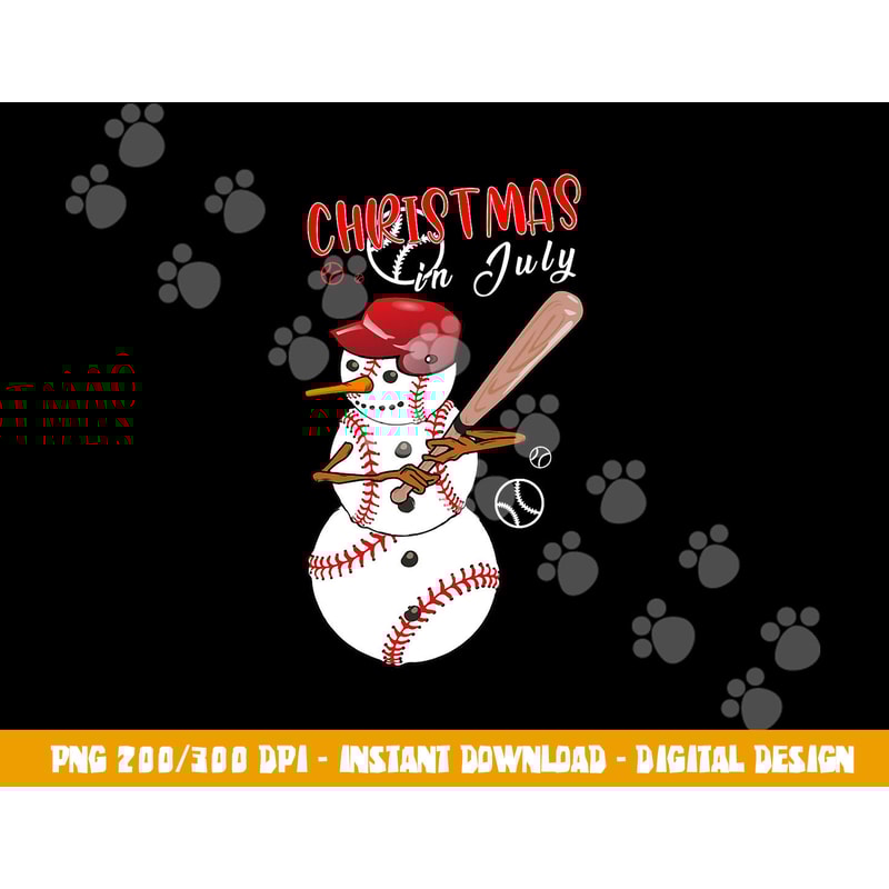 Christmas in july For Baseball Fan Snowman, Snowman Baseball png, sublimation copy.jpg