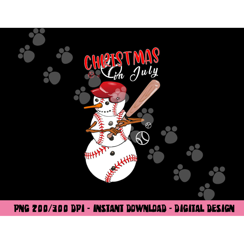 Christmas in july For Baseball Fan Snowman, Snowman Baseball png, sublimation copy.jpg