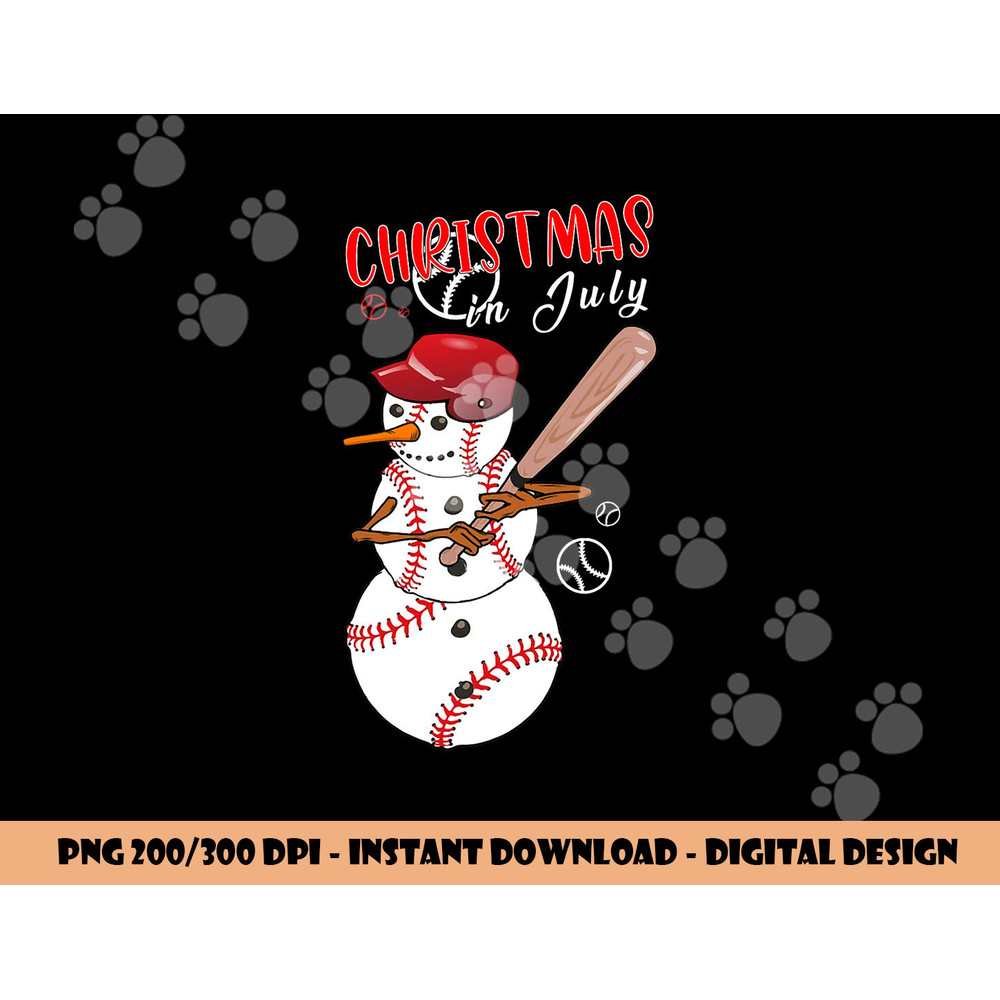 Christmas in july For Baseball Fan Snowman, Snowman Baseball png, sublimation copy.jpg