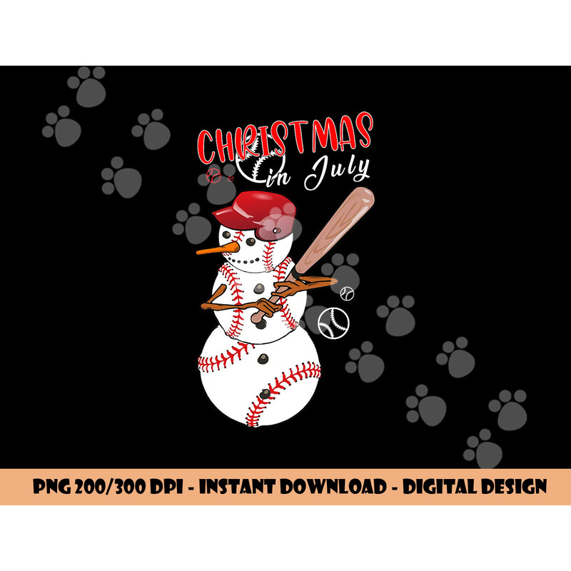Christmas in july For Baseball Fan Snowman, Snowman Baseball png, sublimation copy.jpg