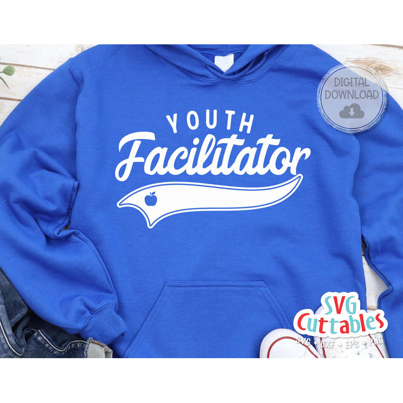Youth Facilitator svg - Cut File - School Swoosh - svg - dxf - eps - png - Cut File - Silhouette - Cricut - Digital Download - 1.jpg