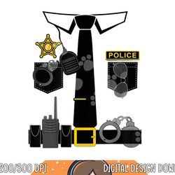 funny police costume police officer pretend i m a police man png, sublimation copy