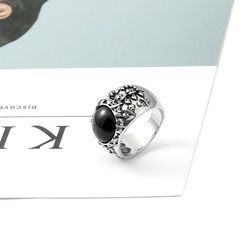 Disney Horror TV Series Stranger Things Eddie Munson Character Rings Fashion Gemstone Ring Jewelry Accessories