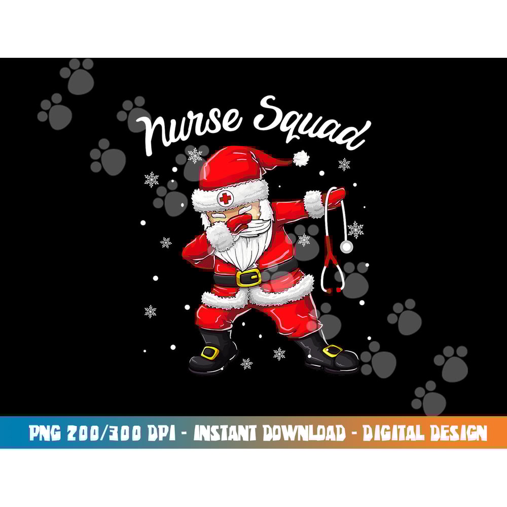 Christmas Scrub Tops Women Dabbing Santa Scrubs Nurse Squad png, sublimation copy.jpg