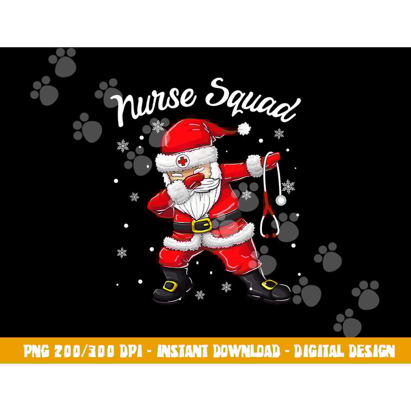 Christmas Scrub Tops Women Dabbing Santa Scrubs Nurse Squad png, sublimation copy.jpg