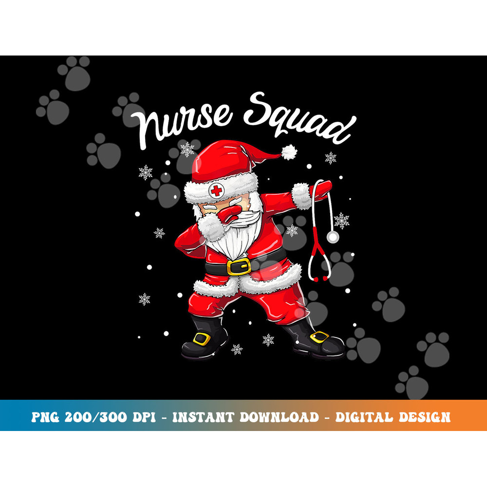 Christmas Scrub Tops Women Dabbing Santa Scrubs Nurse Squad png, sublimation copy.jpg