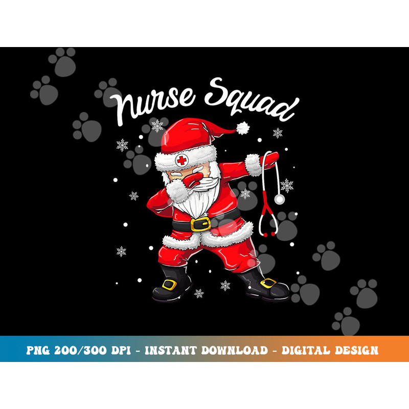 Christmas Scrub Tops Women Dabbing Santa Scrubs Nurse Squad png, sublimation copy.jpg