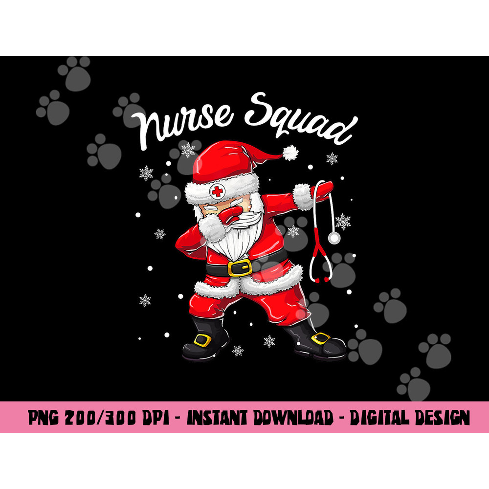 Christmas Scrub Tops Women Dabbing Santa Scrubs Nurse Squad png, sublimation copy.jpg