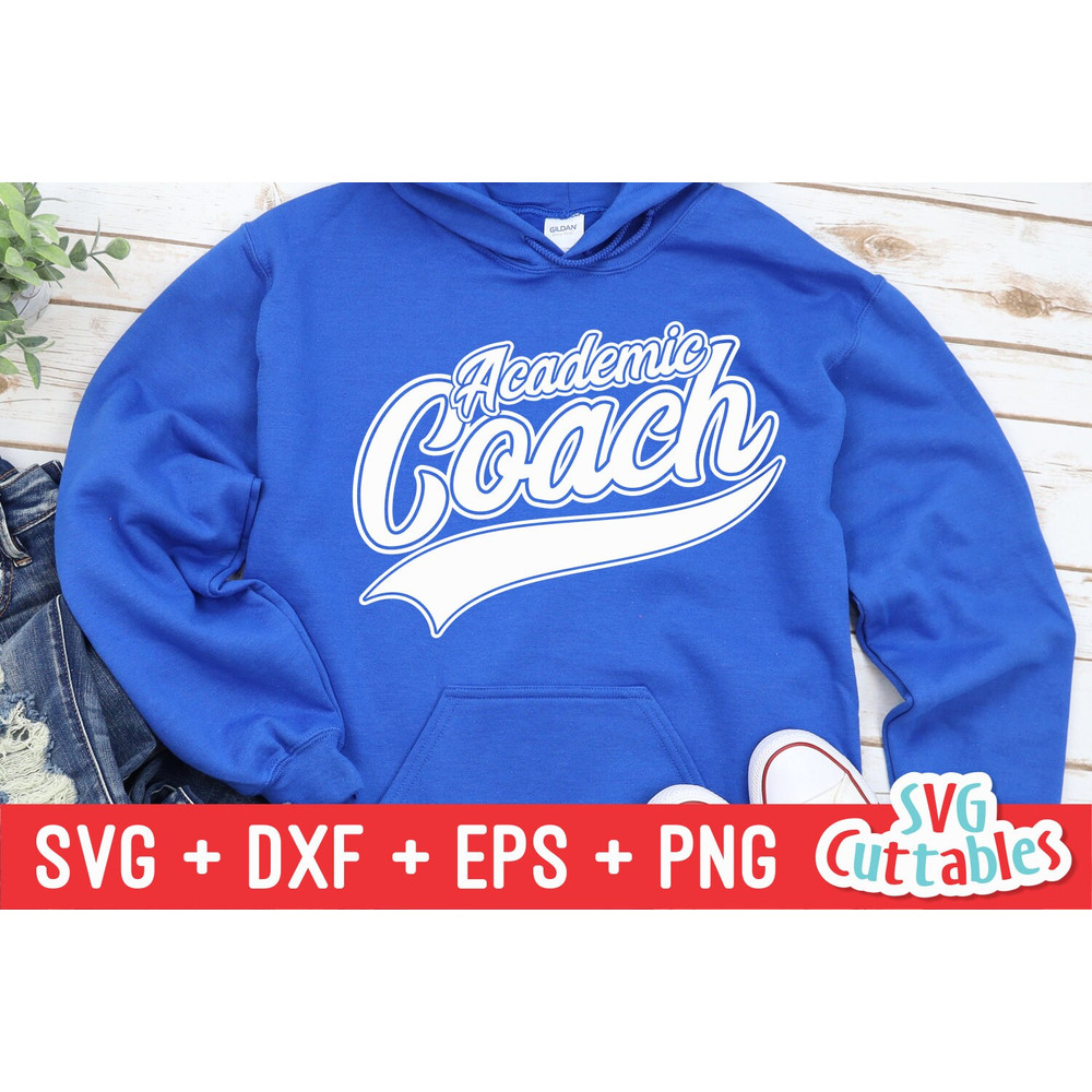 Academic Coach svg - Teacher svg - Occupation - Swoosh - svg - dxf - eps - png - Cut File - Silhouette - Cricut - Digital Download - 2.jpg