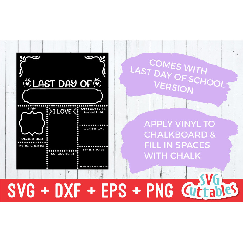 1st Day of School svg - First and Last Day of School Cut File - svg - eps - dxf - png - Cut File - Silhouette - Cricut - Digital Download - 3.jpg