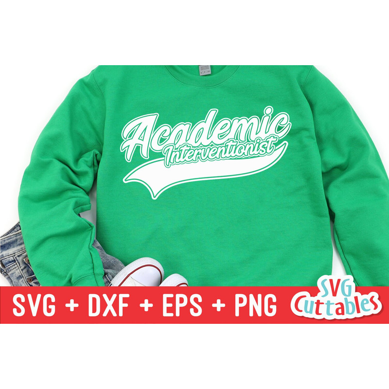 Academic Interventionist svg - Teacher svg - Occupation - Swoosh - svg - dxf - eps - png - Cut File - Silhouette - Cricut - Digital Download - 2.jpg