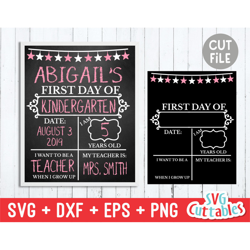 Back to School svg File - First and Last Day of School - svg - eps - dxf - png - Star svg - Cut File - Silhouette - Cricut - Digital File - 1.jpg