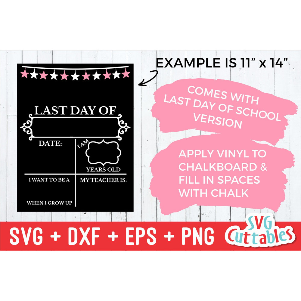 Back to School svg File - First and Last Day of School - svg - eps - dxf - png - Star svg - Cut File - Silhouette - Cricut - Digital File - 2.jpg
