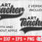 Art Teacher svg - Teacher Cut File - Occupation - Swoosh - svg - dxf - eps - png - Cut File - Silhouette - Cricut - Digital Download - 3.jpg