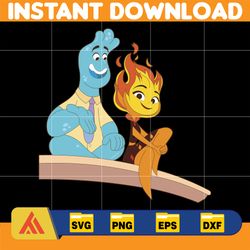 elemental svg layered, elemental clipart set, elemental svg cut files for cricut, instant download (10)