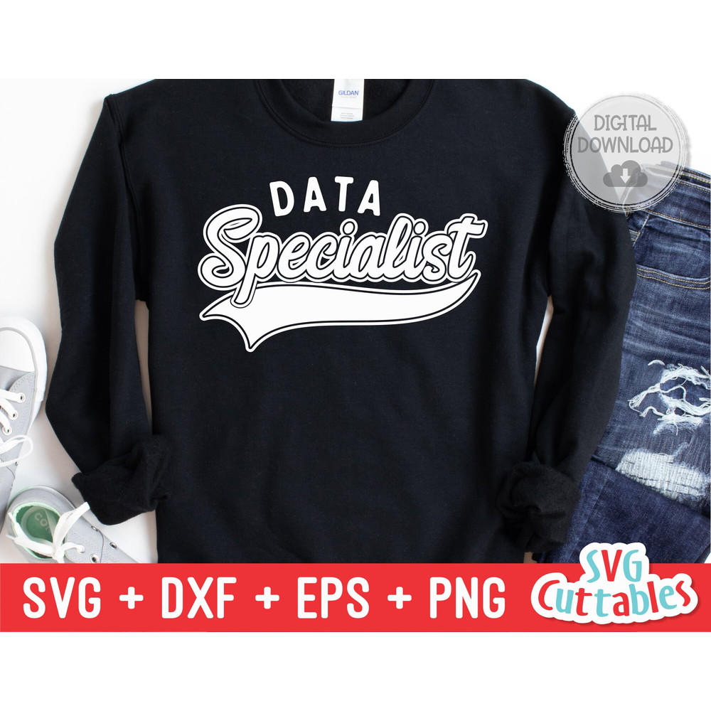 Data Specialist svg - Cut File - School Swoosh - svg - dxf - eps - png - Cut File - Silhouette - Cricut - Digital Download - 1.jpg