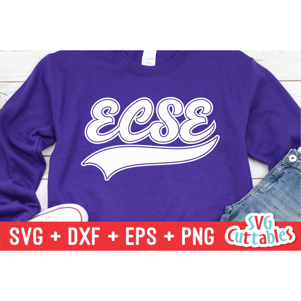 ECSE svg - Cut File - Occupation - Swoosh - svg - dxf - eps - png - Special Education - Cut File - Silhouette - Cricut - Digital Download - 3.jpg