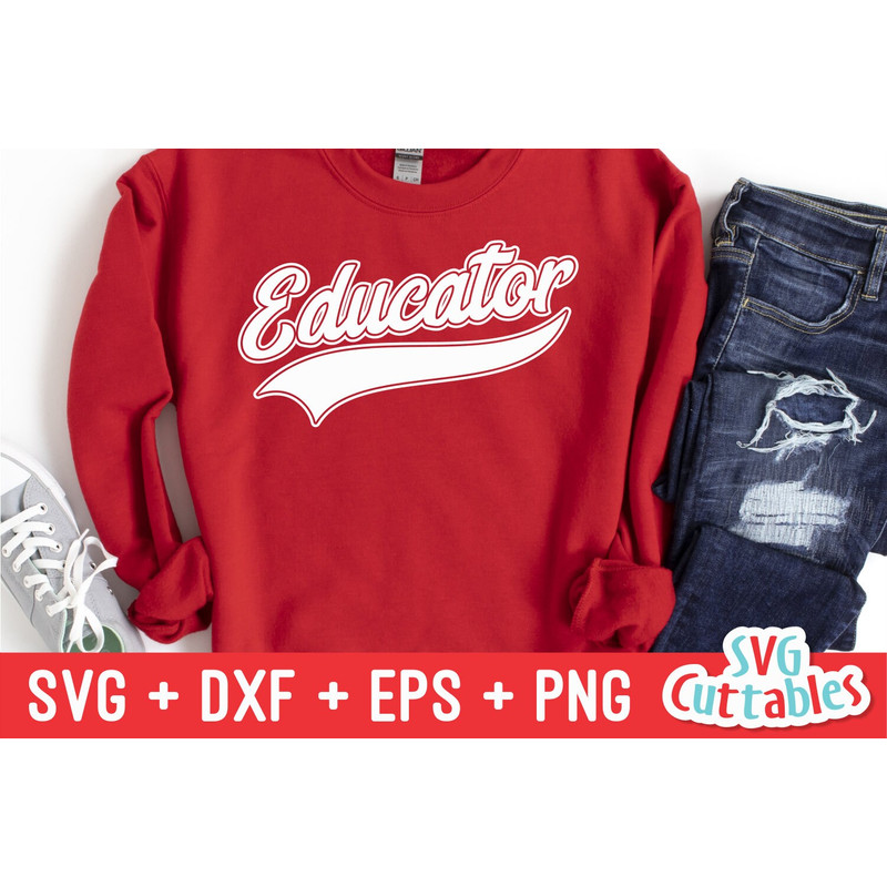 Educator svg - Teacher svg - Occupation - Swoosh - svg - dxf - eps - png - Cut File - Silhouette - Cricut - Digital Download - 2.jpg