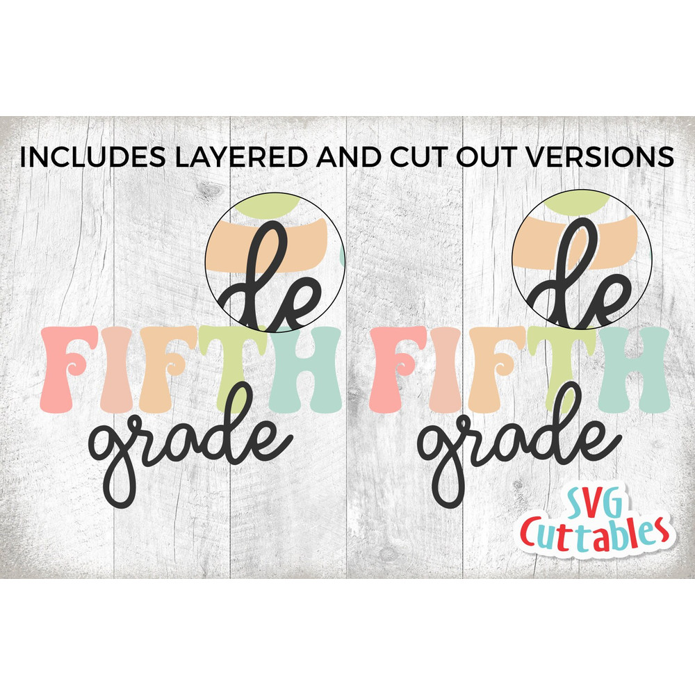 Fifth Grade Teacher svg - 5th Grade Cut File - Teacher svg - dxf - eps - png - Cut File - Silhouette - Cricut - Digital Download - 2.jpg