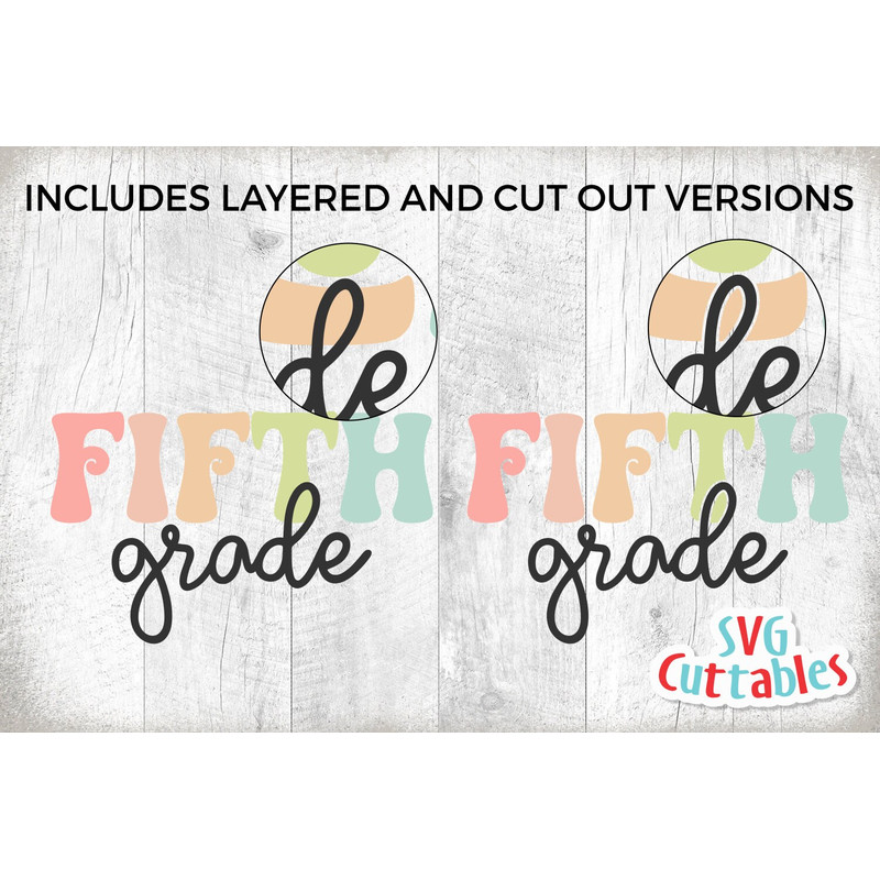 Fifth Grade Teacher svg - 5th Grade Cut File - Teacher svg - dxf - eps - png - Cut File - Silhouette - Cricut - Digital Download - 2.jpg
