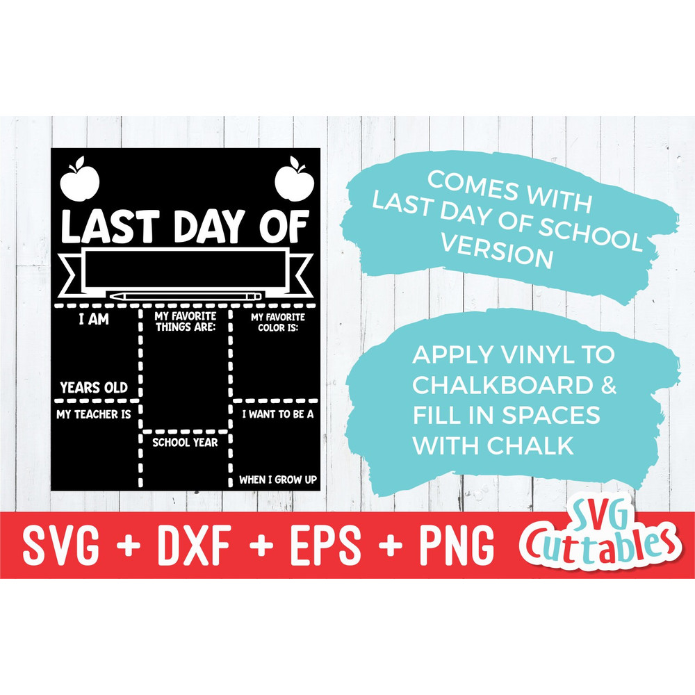 Back to School svg - First Day of School - Last Day of School - svg - eps - dxf - png - Cut File - Silhouette - Cricut - Digital File - 3.jpg