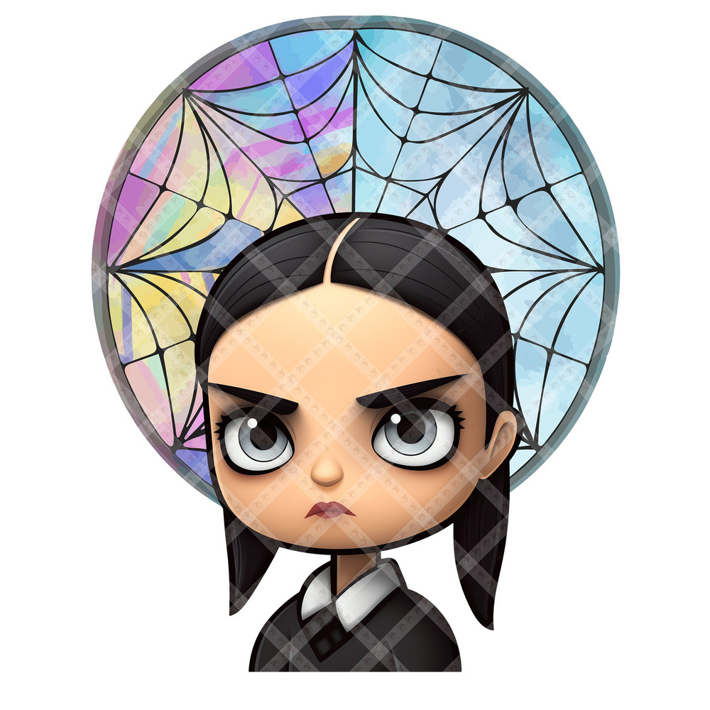 Wednesday Addams in Ophelia Hall - Gothic PNG Image for Cut, Scrapbooking and Design - #5 - 1.jpg