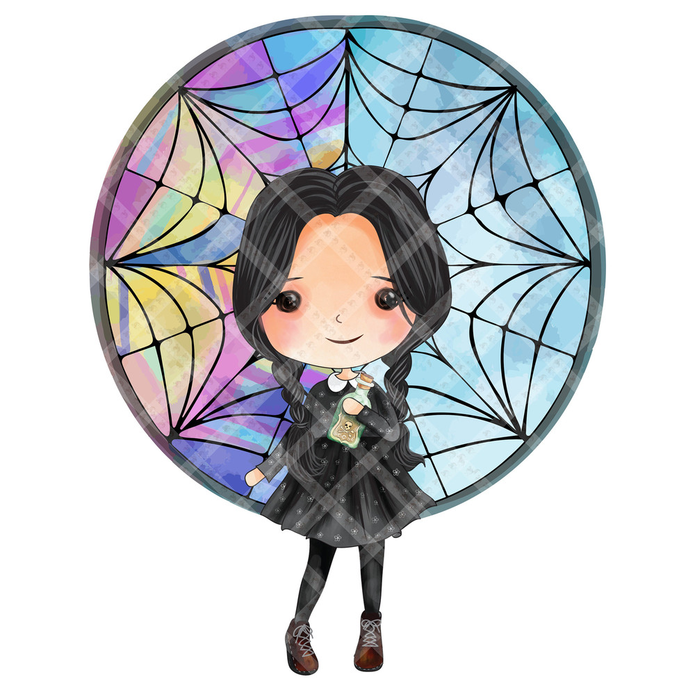 Wednesday Addams in Ophelia Hall - Gothic PNG Image for Cut, Scrapbooking and Design - #53 - 1.jpg