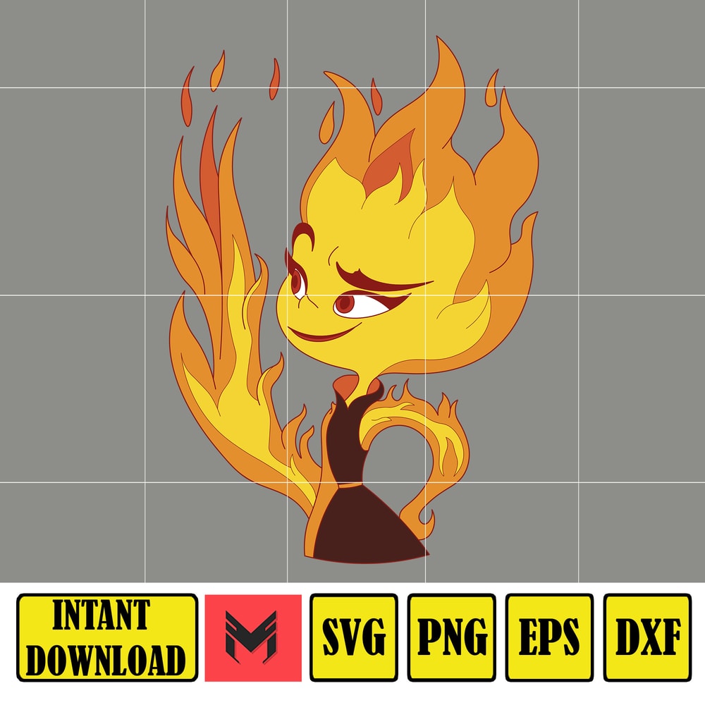 Elemental SVG Layered, Elemental clipart set, Elemental svg cut files for Cricut, Instant Download (7).jpg