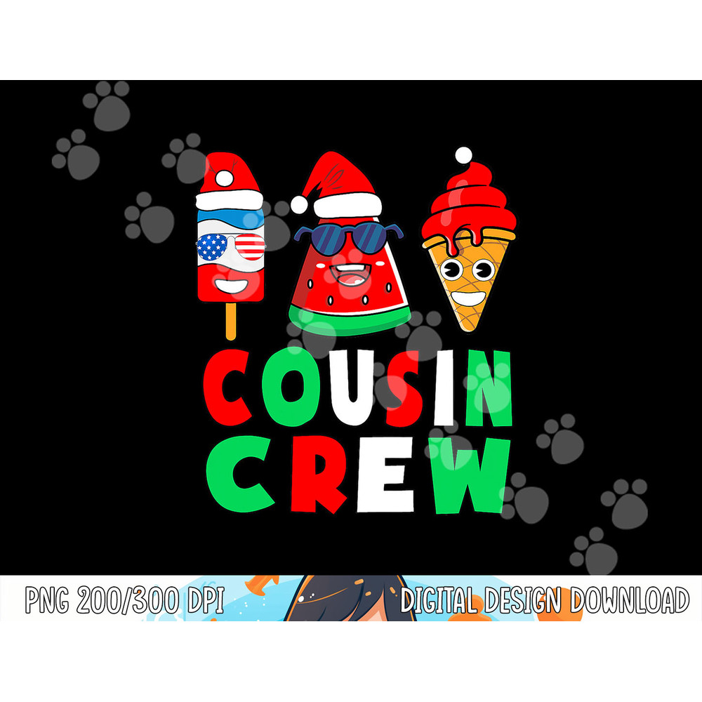 Cousin Crew Christmas In July Squad Pajamas Matching Family png, sublimation copy.jpg