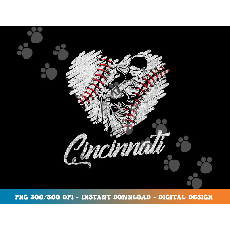 Cincinnati Baseball Heart Distressed Vintage Baseball Fans png, sublimation copy.jpg