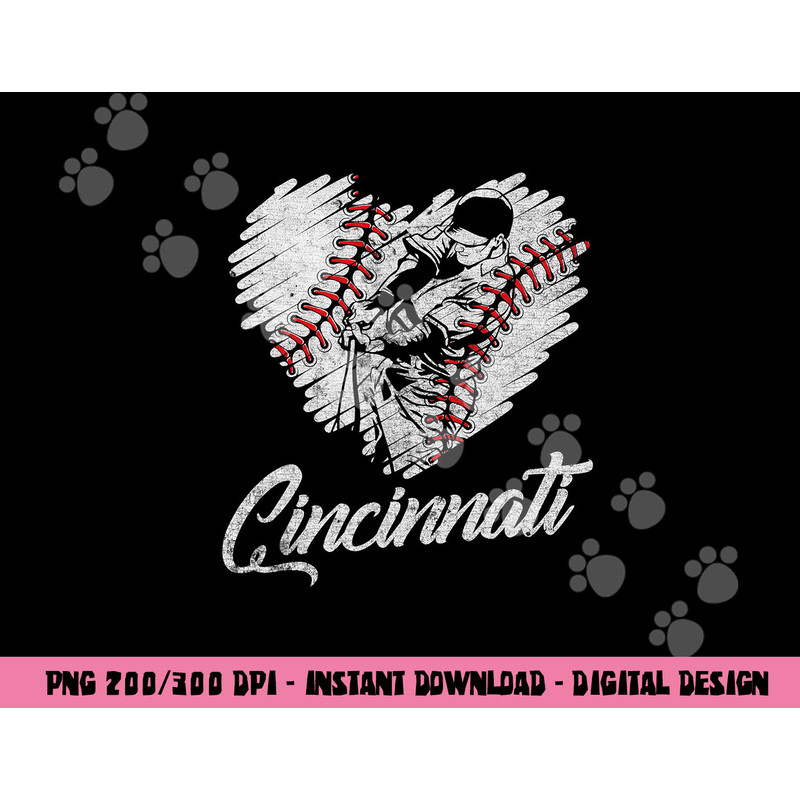 Cincinnati Baseball Heart Distressed Vintage Baseball Fans png, sublimation copy.jpg