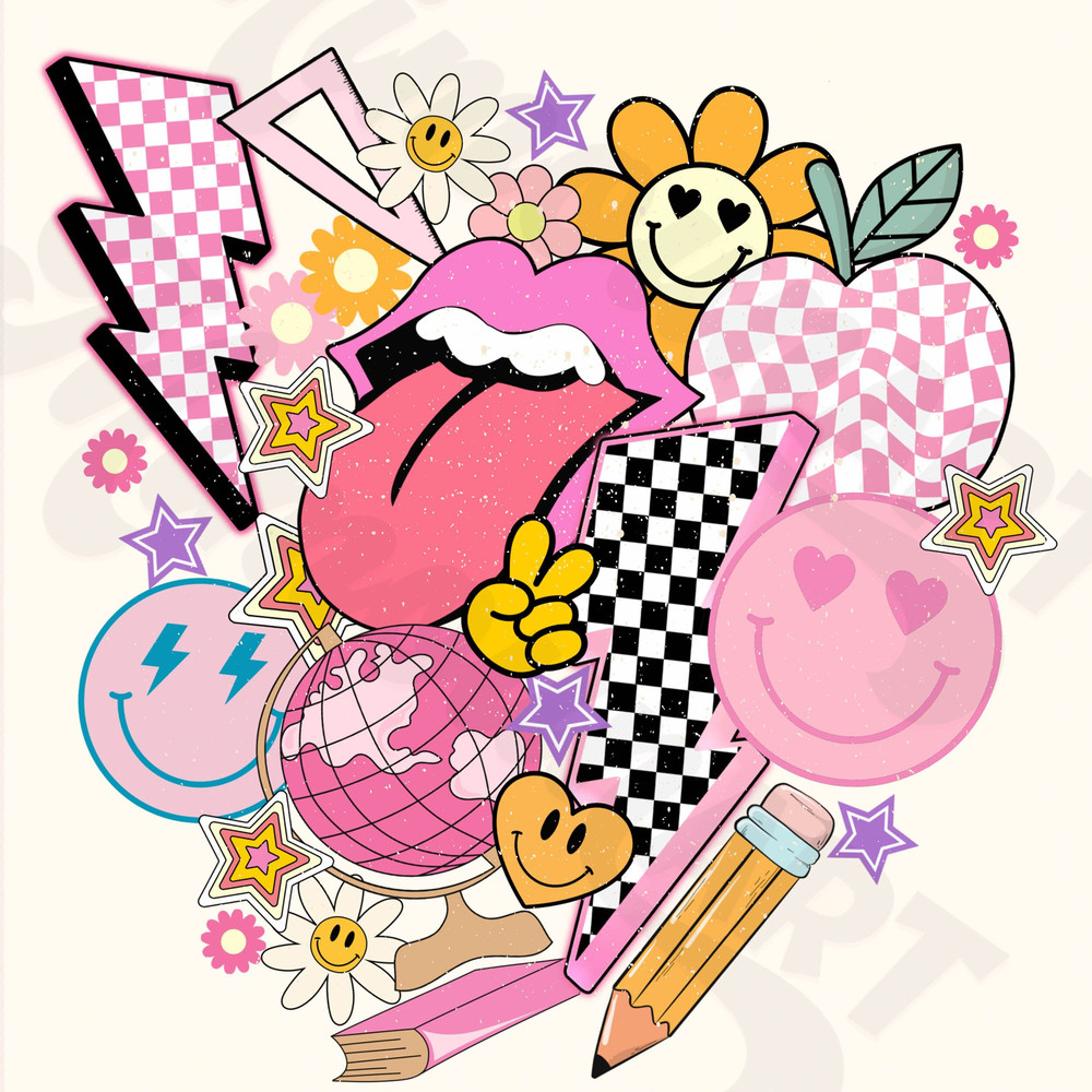 Back to School Bundle, Kindergarten, Pre K PNG, First Day Of School, School Png, Retro PNG, First Second Third Grade Design, School Png - 4.jpg