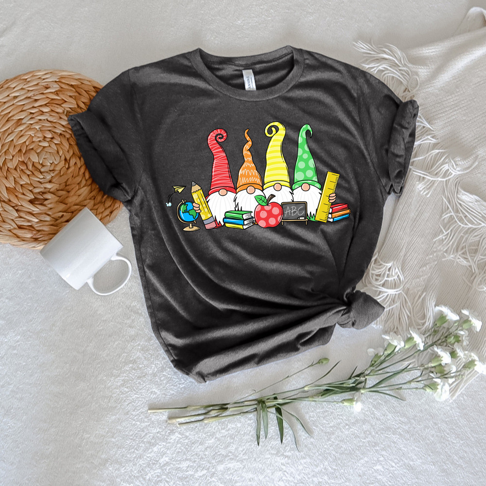 Gnome Teacher Shirt, Gnome Teacher Shirt, Back to school Shirts, Cute Teacher Shirt, Teacher Gift Ideas, Gnomes back to school shirt - 2.jpg