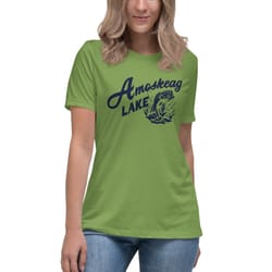 amoskeag lake womens relaxed t-shirt selma hayak grown ups sandler
