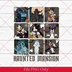 vintage the haunted mansion png, mickey and friends png, hitchhiking ghosts disney trip png, disney world disneyland png