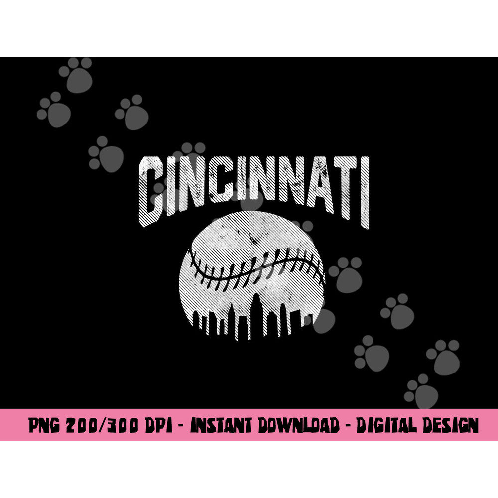 Cincinnati Baseball Ohio Skyline City Vintage Style Gameday png, sublimation copy.jpg