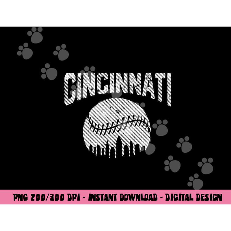 Cincinnati Baseball Ohio Skyline City Vintage Style Gameday png, sublimation copy.jpg