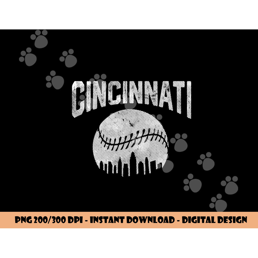 Cincinnati Baseball Ohio Skyline City Vintage Style Gameday png, sublimation copy.jpg
