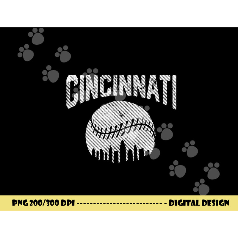 Cincinnati Baseball Ohio Skyline City Vintage Style Gameday png, sublimation copy.jpg