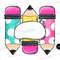 Pencils PNG, digital download, sublimation designs, sublimation downloads, sublimation png, Monogram, School clipart, Back to School, teache - 1.jpg