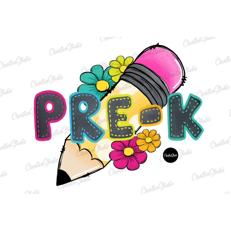 Pre-k sublimation png, Hello Pre K png, Pre K png, Pre Kindergarten png, Back To School png, First Day Of School, Pencil png, Sublimation - 1.jpg