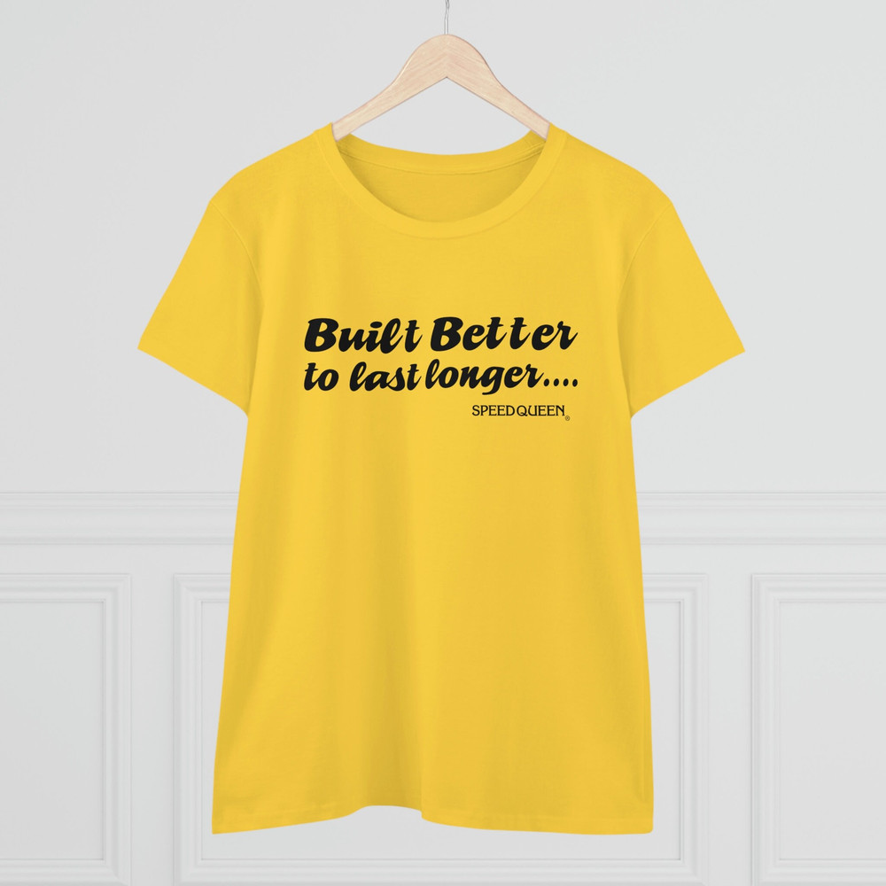 Built Better to Last Longer T-shirt, Bella Hadid in Santa Monica, Bella Hadid Yellow Built Better Tee, Speed Queen Yellow shirt - 3.jpg