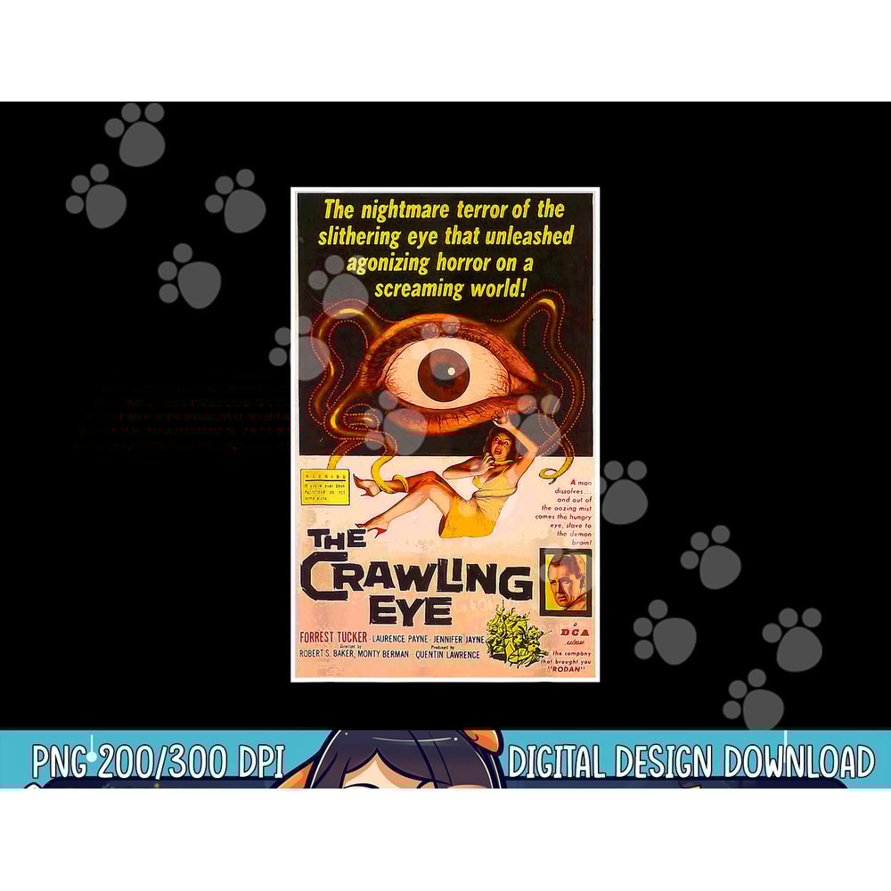 Crawling Eye Halloween png, sublimation Horror Sci Fi Tee Shirt copy.jpg