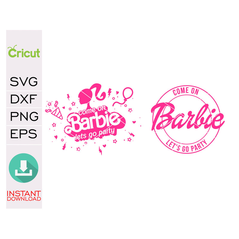 Barb Svg Bundle , SVG, Princess Silhouette, pink doll Svg, Girl Svg, Sticker Clipart, Svg Files for Cricut , SVG - PNG Decal - 5.jpg