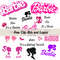 Barbi font, Barb Png, Pink dollie font and lettering, pink doll png, Barbi text and clip art, pink princess font - 2.jpg