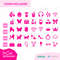 Barbi Icons Bundle Logo Babe Doll Girly Princess Silhouette Head Pink SVG PNG JPG Clipart Digital Download Sublimation Cricut Cut File Dxf - 2.jpg