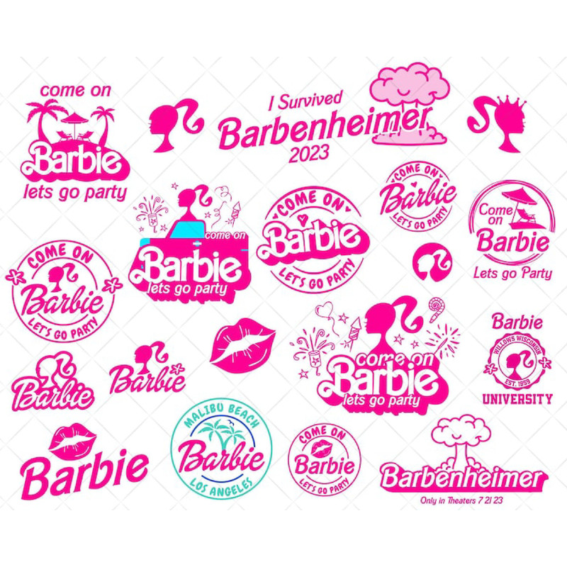 Barbie PNG Bundle, Come on Barbie Let's Go Party Png Doll Png, Barbie best day ever png, Birthday Girl Doll Png, Barbie The Movie PNG - 2.jpg