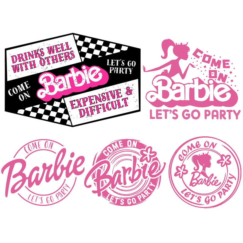 Come on Barbie Let's Go Party Svg Png Doll svg, Babe Girl Svg PNG Birthday Princess Girl Dolly Instant Digital Download Png svg - 2.jpg