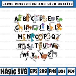 alphabet abc animals png, kindergarten teacher png, alphabet teachers kid png, back to school png, digital download