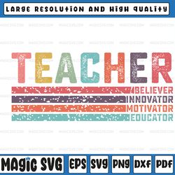 retro teacher svg design, teacher svg, teacher life svg, teacher clipart, teacher sublimation, back to school png
